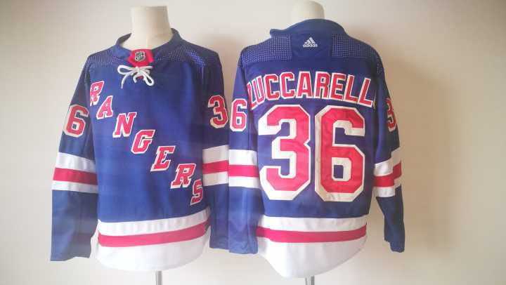 2017 Men NHL New York Rangers 36 Zuccarello Adidas blue jersey